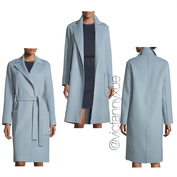 Helmut Lang Long double face Wool cashmere Wrap Coat xs - Picture 1 of 7